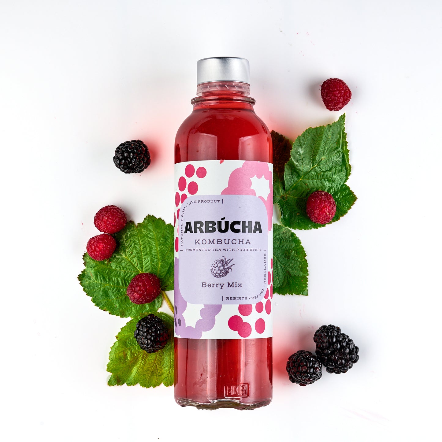 Arbucha Berry Mix Kombucha Glass bottle 330ml