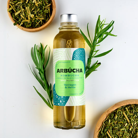 Arbucha Tarragon & Nettle Kombucha Glass bottle 330ml