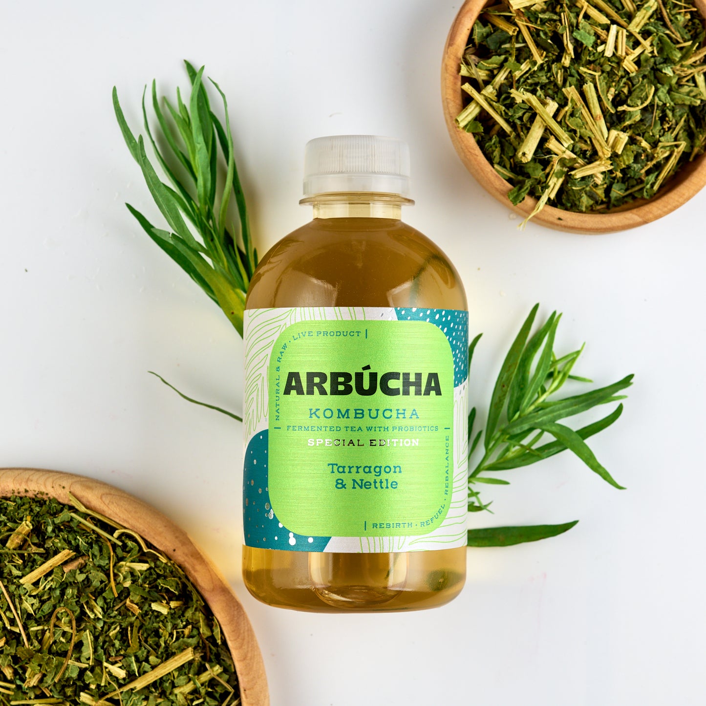 Arbucha Tarragon & Nettle Kombucha