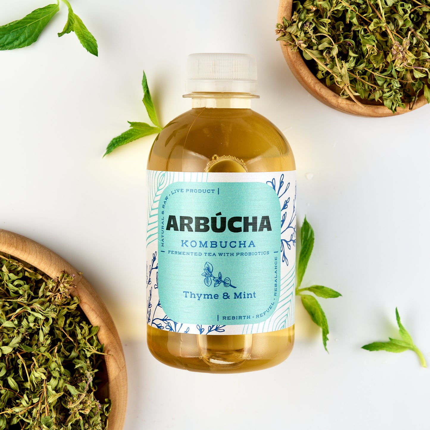 Arbucha Thyme & Mint Kombucha