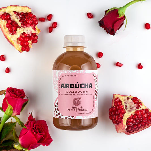 Arbucha Pomegranate & Rose Kombucha
